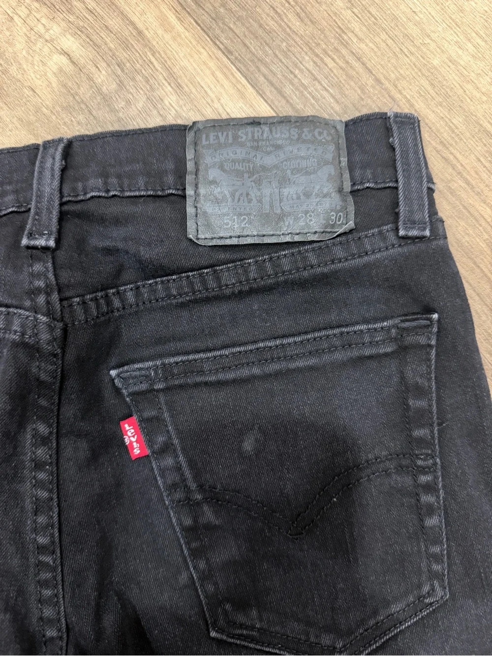 Levi's Black Slim Straight Jeans